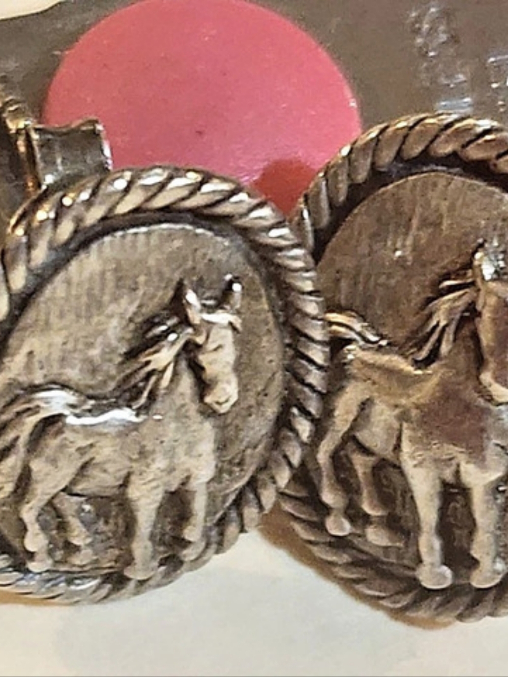 BARSE Silver Horse Earrings 925